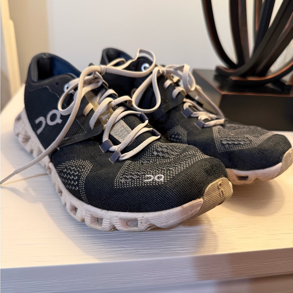 On Running Women's Black and White Athletic Shoes